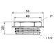 Футорка латунная резьба 1 1/2"x1" SD423
