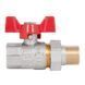 Кран прямой с американкой 1/2" DN15 усиленный (бабочка) SD220N