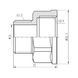 Перехідник латунний різьба 3/4"x1/2" SF360