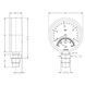 Термоманометр 0-6 бар 0-120&deg;C &Oslash;80 радіальний (клапан 1/2") Cewal