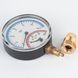 Термоманометр 0-6 бар 0-120&deg;C &Oslash;80 радіальний (клапан 1/2") Cewal