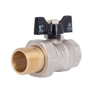 Кран прямий з американкою 3/4" DN20 (метелик) SD221