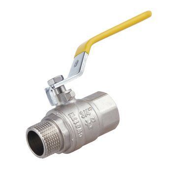 Кран газовый 3/4" ВН DN20 латунный (ручка) Forte SF605G