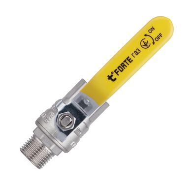 Кран газовый 3/4" ВН DN20 латунный (ручка) Forte SF605G