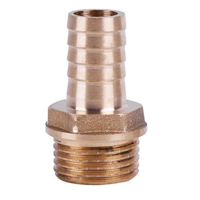 Латунный штуцер "елка" для шланга резьба наружная 1/2"x14 SD427
