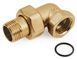 Згін-американка кутовий з ущільнюючим кільцем 1 1/2" GF