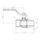 Кран газовый 3/4" ВН DN20 латунный (ручка) Forte SF605G