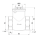 Зворотний клапан 1 1/2" (DN40) пелюстковий, латунний SD242