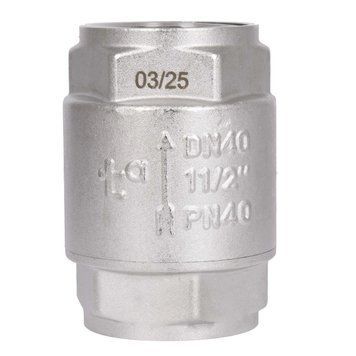Зворотний клапан 1 1/2" (DN40) Forte для води, латунний шток