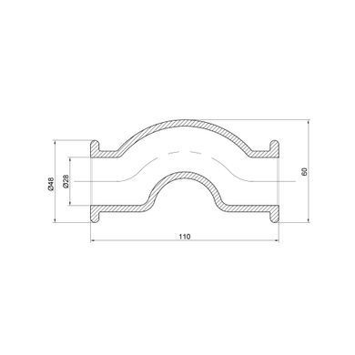 Обвод короткий полипропиленовый PPR 32 Thermo Alliance