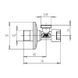 Кран вентильний кутовий приладовий хром 1/2"x3/8" Icma 519