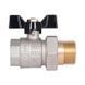 Кран прямий з американкою 1" DN25 (метелик) SD221