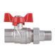 Кран прямий з американкою 1/2" DN15 (метелик) Forte SF220