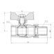 Кран прямий з американкою 1/2" DN15 (метелик) Forte SF220