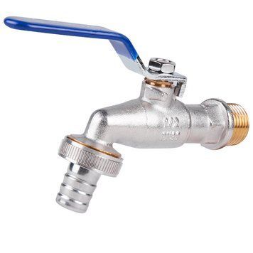 Кран для полива 1/2" DN15 (ручка) со штуцером SD140