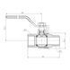 Кран газовий 1 1/4" ВЗ DN32 латунний (ручка) Forte SF605G