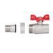 Кран прямой с американкой 3/4" DN20 (бабочка) Forte SF220