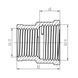 Муфта перехідна латунна 3/4"x1/2" SF357