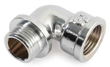 Кут латунний зі стопором 3/4" зовн/внутр General Fittings хром