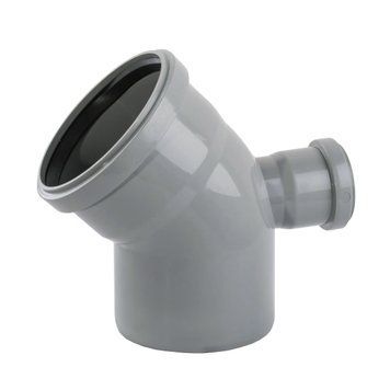 Коліно каналізаційне 45&deg; &Oslash;110 з відведенням під 90&deg; &Oslash;50 TA Sewage