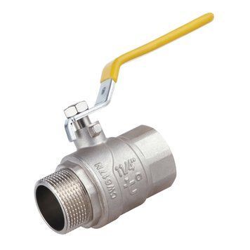 Кран газовий 1 1/2" ВЗ DN40 латунний (ручка) Forte SF605G