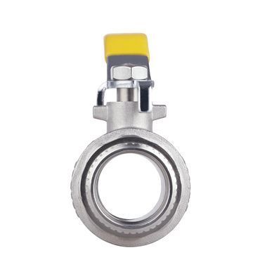 Кран газовий 1 1/2" ВЗ DN40 латунний (ручка) Forte SF605G