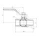 Кран газовий 1 1/2" ВЗ DN40 латунний (ручка) Forte SF605G