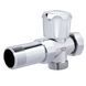 Кран кульовий з подовжувачем приладовий хром 3/4" SD183