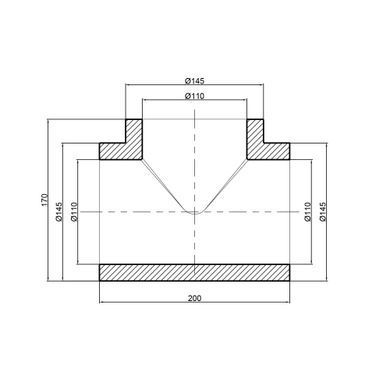 Тройник полипропиленовый PPR 110 Thermo Alliance
