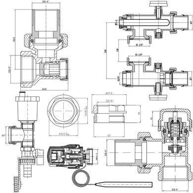 Змішувальна група для колектора 1" SD Forte SF006