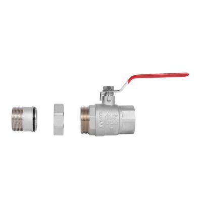 Кран прямой с американкой 1 1/4" DN32 (ручка) Forte SF220